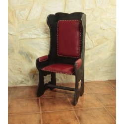 TRONO VERMELHO E PRETO